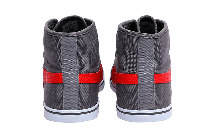 Shop Puma Elsu V2 Mid Cv Dp Baskets Mi-hauteur Gris/Rouge/Blanc 362124-03