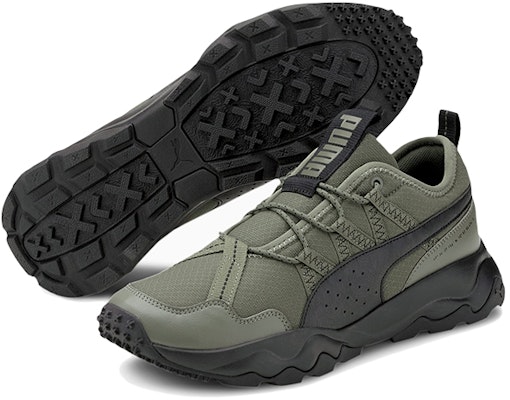 彪馬 Ember Trail 低筒運動鞋 軍綠黑 Lookbook 彪馬 Ember Trail 低筒運動鞋 軍綠黑