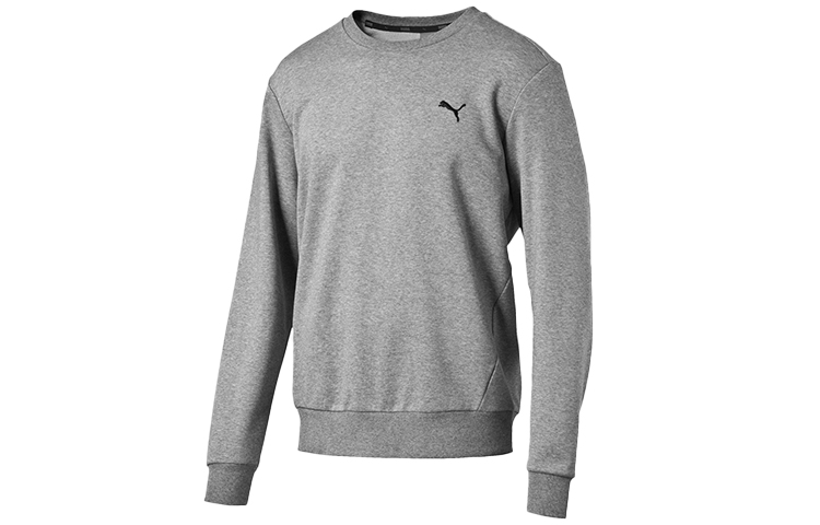 Puma Embroidered Logo Crewneck Sweatshirt - Gray 590321-03