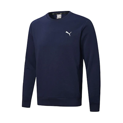 Puma Embroidered Logo Pullover Crewneck Sweatshirt Deep Blue 590321-06