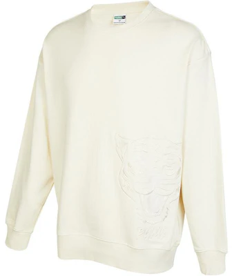 Puma 刺繡虎頭白色中性圓領長袖上衣 539756-97 Buy Puma 刺繡虎頭白色中性圓領長袖上衣 539756-97