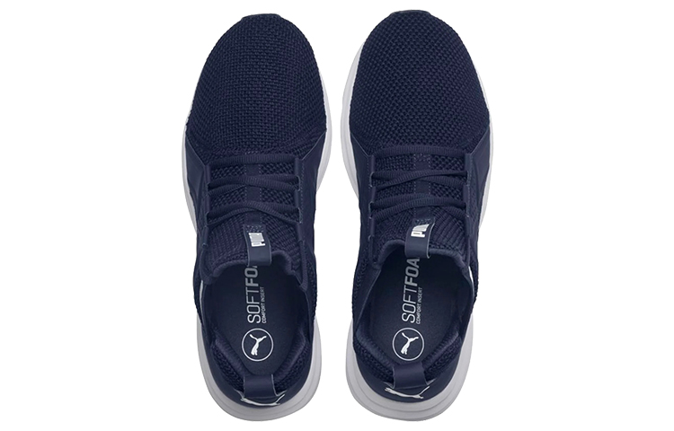 Lookbook Puma Enzo Weave Imeva Lage Hardloopschoenen Blauw/Wit 191487-03