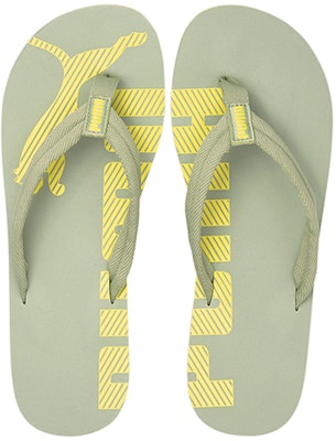 Puma Epic Flip v2 簡約休閒人字拖鞋 綠黃拼色 Lookbook Puma Epic Flip v2 簡約休閒人字拖鞋 綠黃拼色