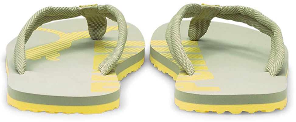 Puma Epic Flip v2 簡約休閒人字拖鞋 綠黃拼色 Shop Puma Epic Flip v2 簡約休閒人字拖鞋 綠黃拼色