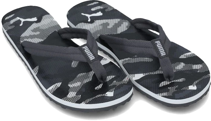 Puma Epic Flip V2 Camo ''Radicals Schwarz Bequeme Flache Sportsandalen'' 369401-01 Lookbook Puma Epic Flip V2 Camo ''Radicals Schwarz Bequeme Flache Sportsandalen'' 369401-01