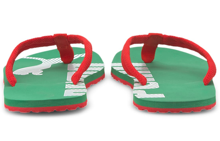 Shop Puma Epic Flip V2 人字拖 綠紅