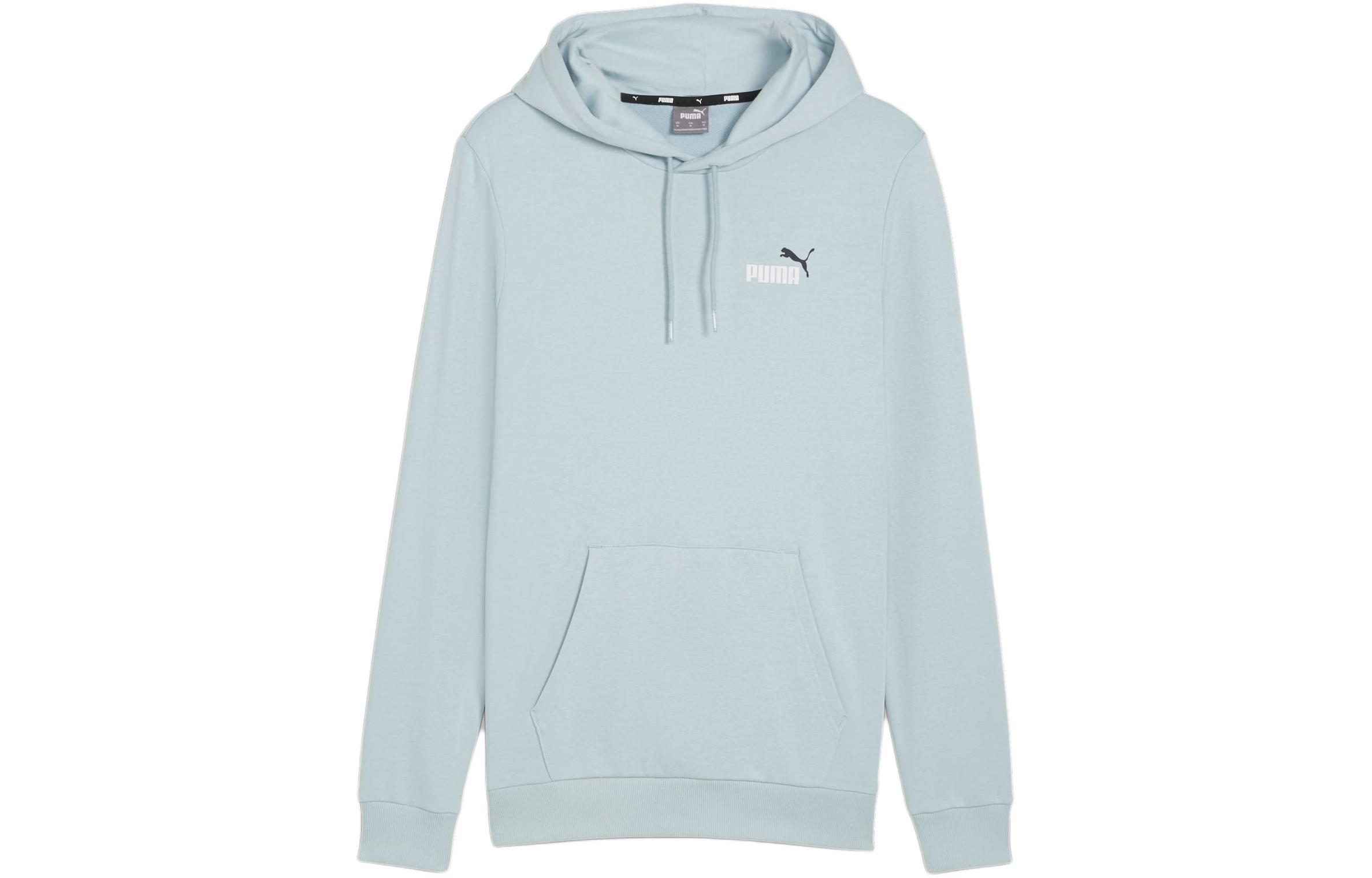 Puma ESS+ 2 Logo Hoodie Ice Blue Casual Pullover Long Sleeve 680990-22