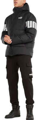 PUMA ESS+ 黑色連帽羽絨外套休閒冬季大衣 587692-51 Lookbook PUMA ESS+ 黑色連帽羽絨外套休閒冬季大衣 587692-51