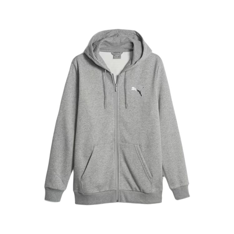 Puma ESS+ Full-Zip Hoodie Grey Long Sleeve Sweatshirt 675925-03