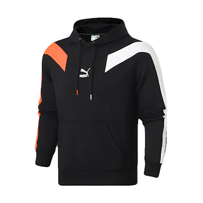 Puma ESS+ Logo Printed Colorblock Pullover Sweatshirt Black 599216-01