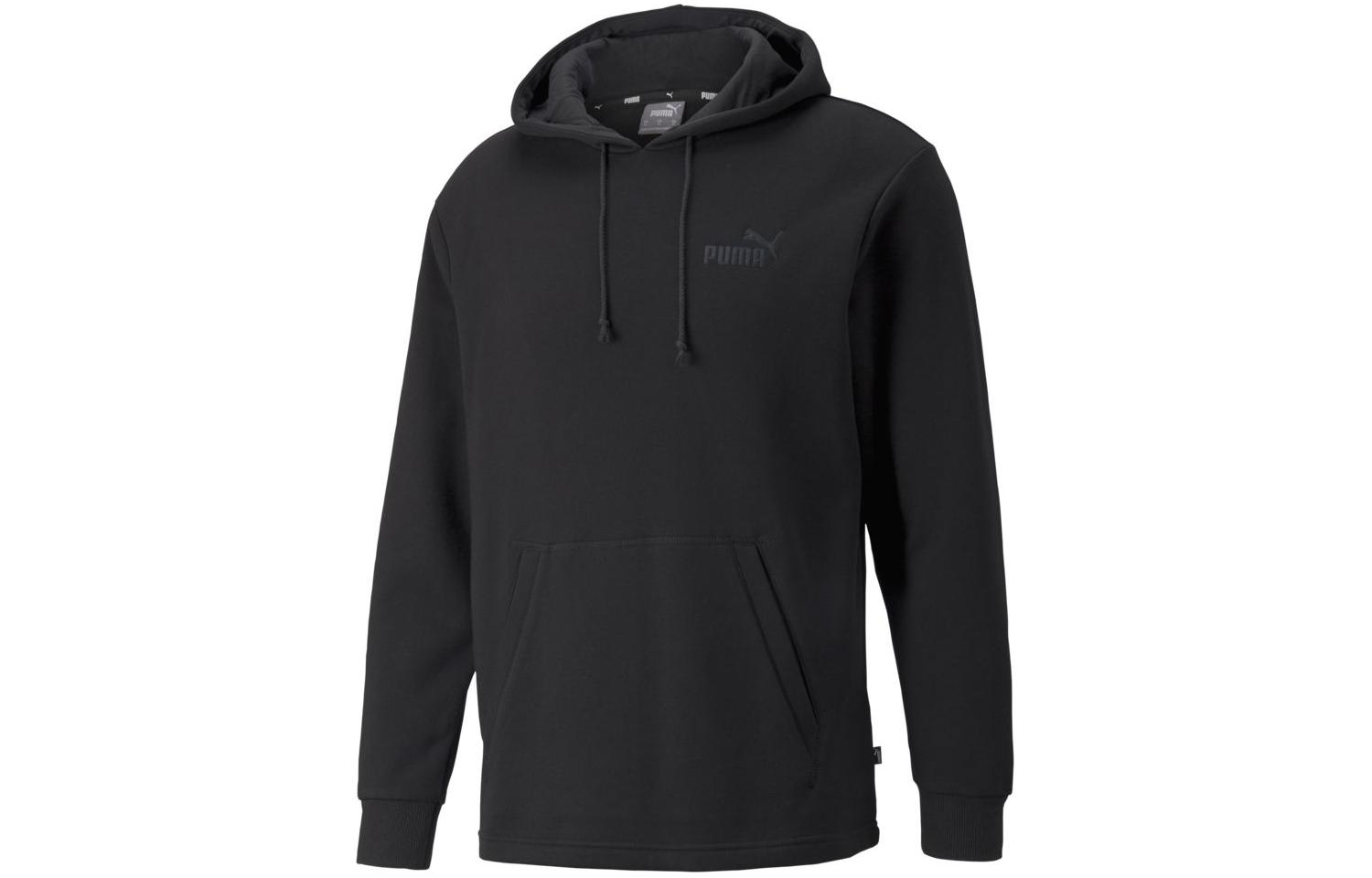 Puma ESS+ Solid Hoodie Black Casual Sweatshirt 845953-01