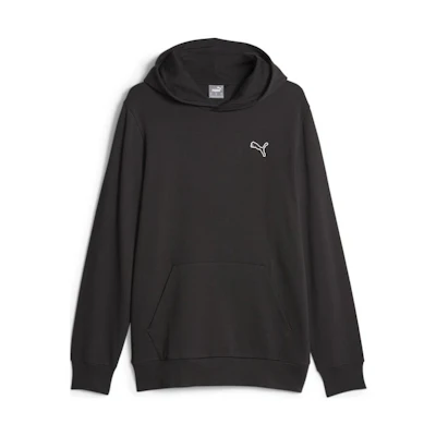 Puma ESS Black Solid Color Casual Loose Fit Hoodie 675978-01