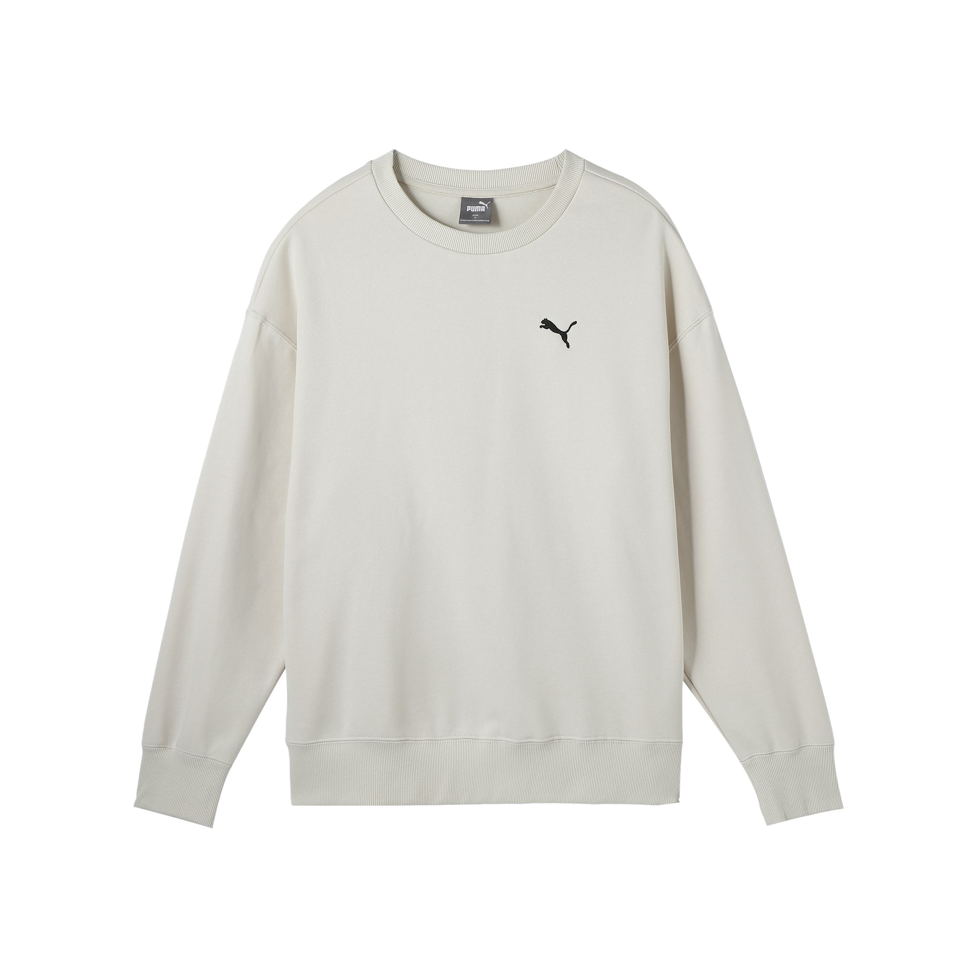 Puma ESS Crewneck Unisex Sweatshirt White - Logo Design, Casual Loose Fit 632292-87