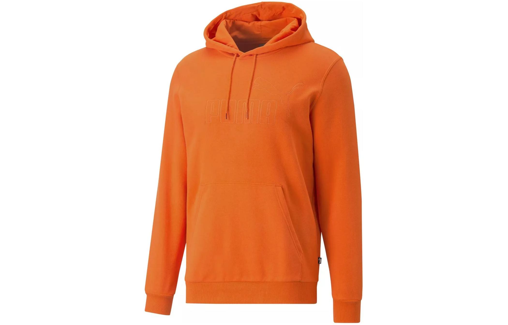 Puma ESS Elevated Hoodie Pullover with Logo Embroidery - Orange 673387-23