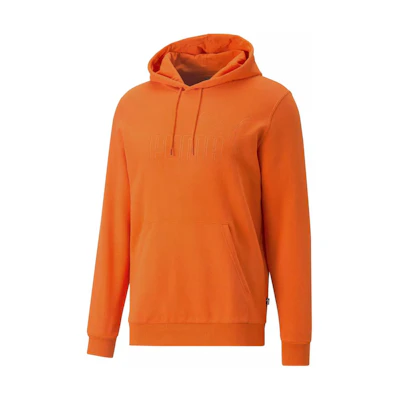 Puma ESS Elevated Hoodie Pullover with Logo Embroidery - Orange 673387-23