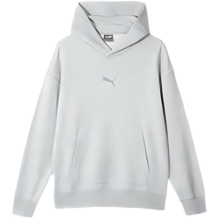 Puma ESS Hoodie FT Casual Sweatshirt Light Heather Gray 683480-04