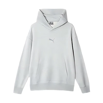 Puma ESS Hoodie FT Casual Sweatshirt Light Heather Gray 683480-04