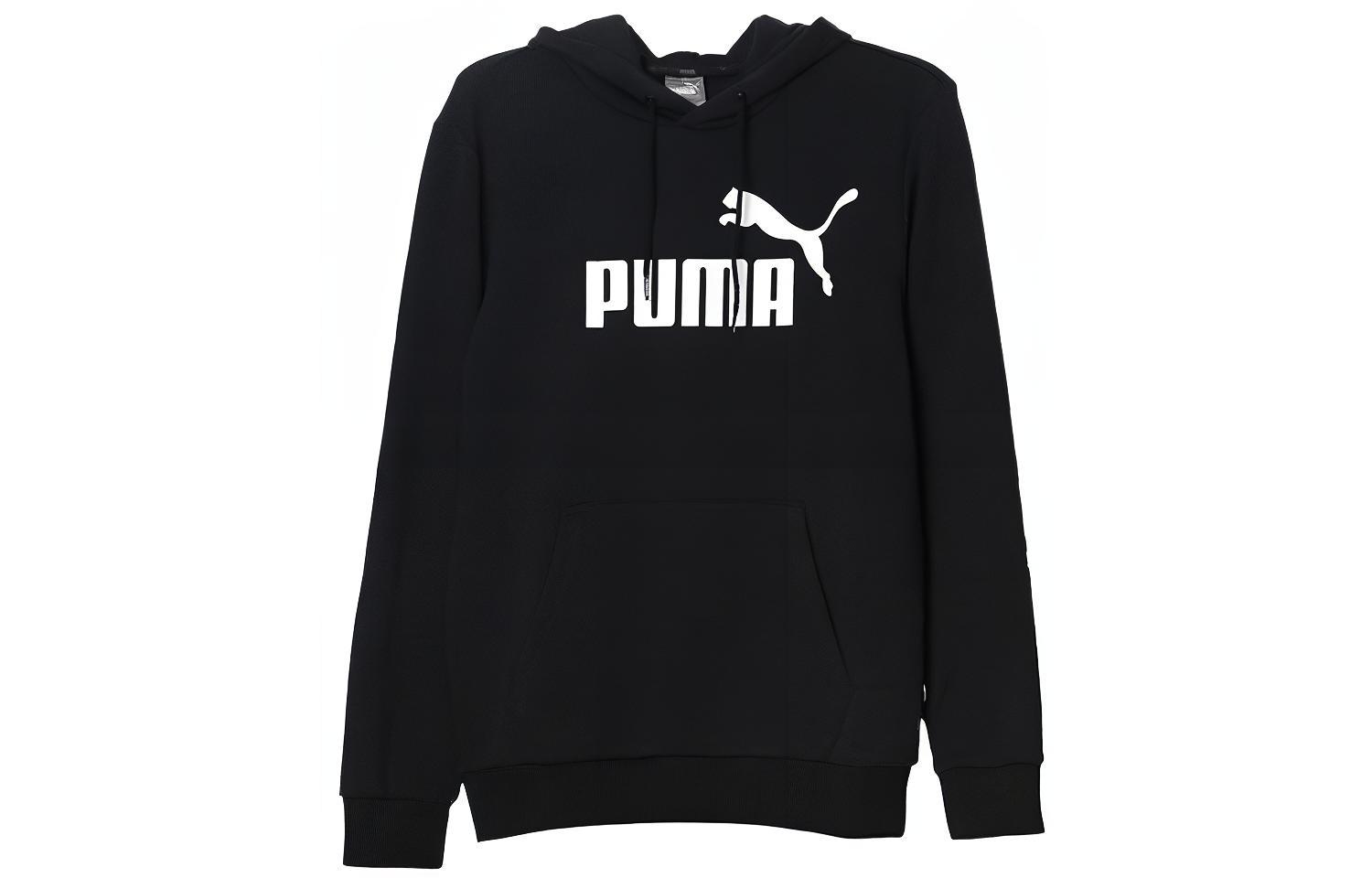 Puma ESS Hoody TR Big Logo Pullover Sweatshirt Men’s Black 855461-01