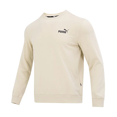 Puma Ess Small Logo Oatmeal Crewneck Sweatshirt Casual Wear 621562-85