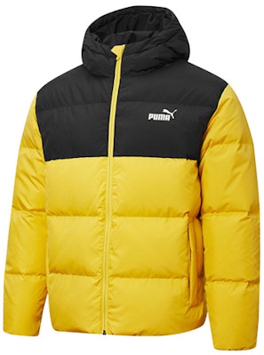 Puma 基本款徽標拼色羽絨外套 男款 冬季 亮黃色 530695-99 Buy Puma 基本款徽標拼色羽絨外套 男款 冬季 亮黃色 530695-99