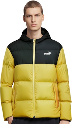 Puma 基本款徽標拼色羽絨外套 男款 冬季 亮黃色 530695-99 Details for Puma 基本款徽標拼色羽絨外套 男款 冬季 亮黃色 530695-99