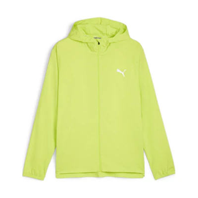 Puma Essential Run Favorite Woven Hooded Jacket Green Casual Printed Jacket 523154-39