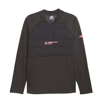 Puma Essentials+ Half-Zip Pullover Black Sweatshirt Casual Fit 772978-38