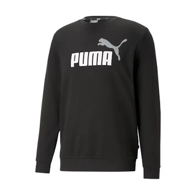 Puma Essentials+ Logo Crewneck Long Sleeve Sweatshirt Black 586763-61