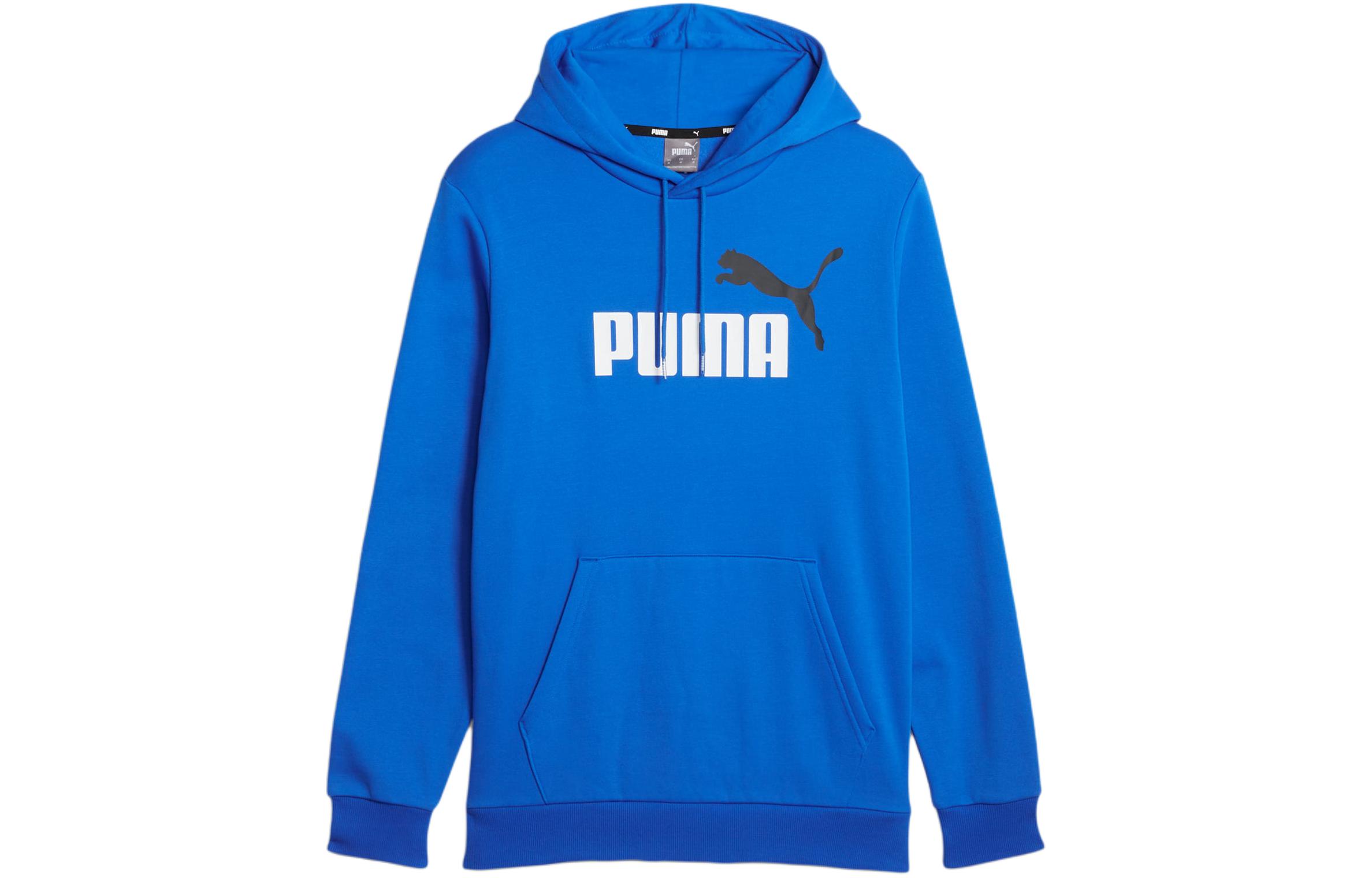 Puma Essentials+ Two-Tone Big Logo Hoodie Blue 586764-48