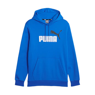 Puma Essentials+ Two-Tone Big Logo Hoodie Blue 586764-48