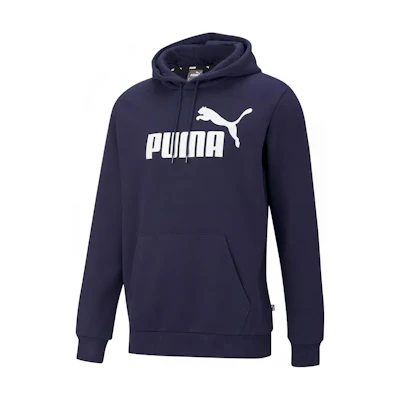 Puma Essentials Big Logo Hoodie Navy Casual Pullover Long-Sleeve 846812-06