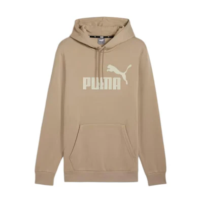 Puma Essentials Brown Hoodie with Logo Print Long Sleeve Pullover 586687-13