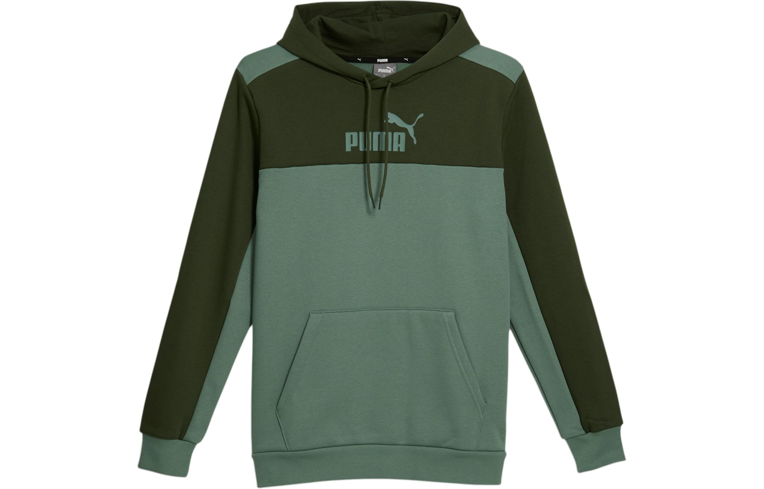 Puma Essentials Color Block Hoodie Green 670422-51