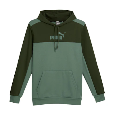 Puma Essentials Color Block Hoodie Green 670422-51
