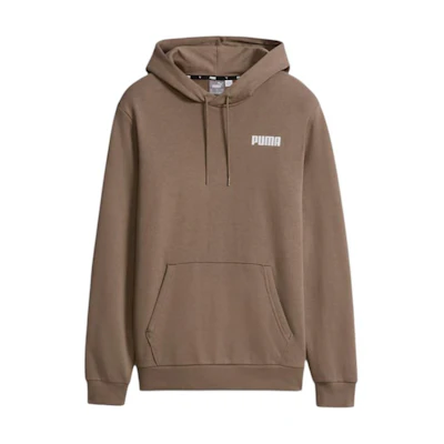 Puma Essentials Hoodie Grey Beige Pullover with Letter Print 847229-89