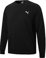 Puma Essentials Logo Crewneck Pullover Sweatshirt Black 848731-01 Puma Essentials Logo Crewneck Pullover Sweatshirt Black 848731-01
