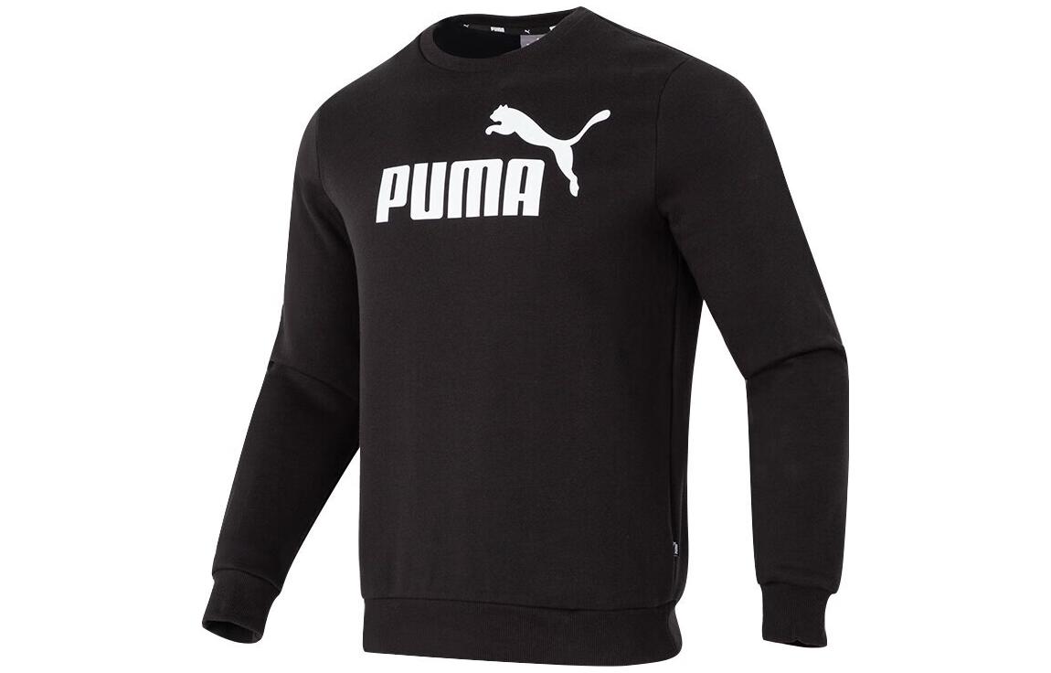 Puma Essentials Logo Print Fleece Pullover Sweatshirt Unisex 682722-01