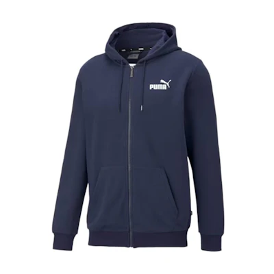 Puma Essentials Navy Blue Logo Zip-Up Hoodie 586704-06