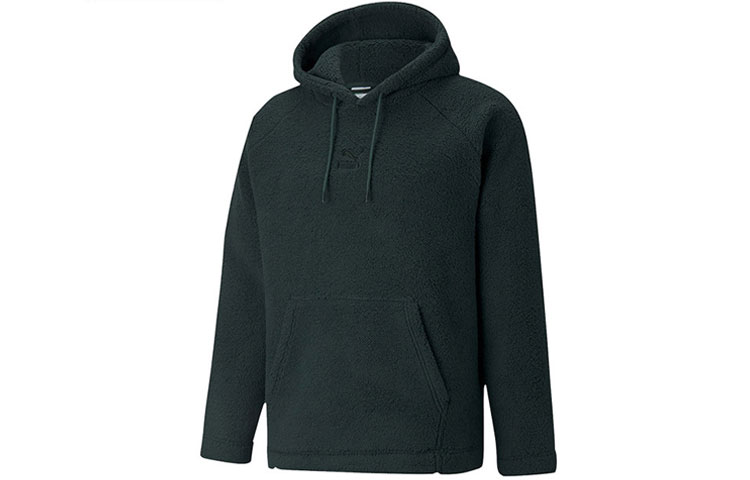 Puma Essentials Unisex Green Hoodie Casual Drawstring Sweatshirt 533122-80