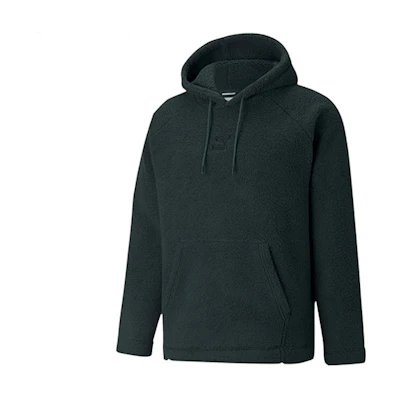 Puma Essentials Unisex Green Hoodie Casual Drawstring Sweatshirt 533122-80