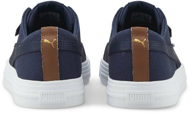Puma Ever Fs 全帆布休閒板鞋 男女同款 藏藍 Shop Puma Ever Fs 全帆布休閒板鞋 男女同款 藏藍
