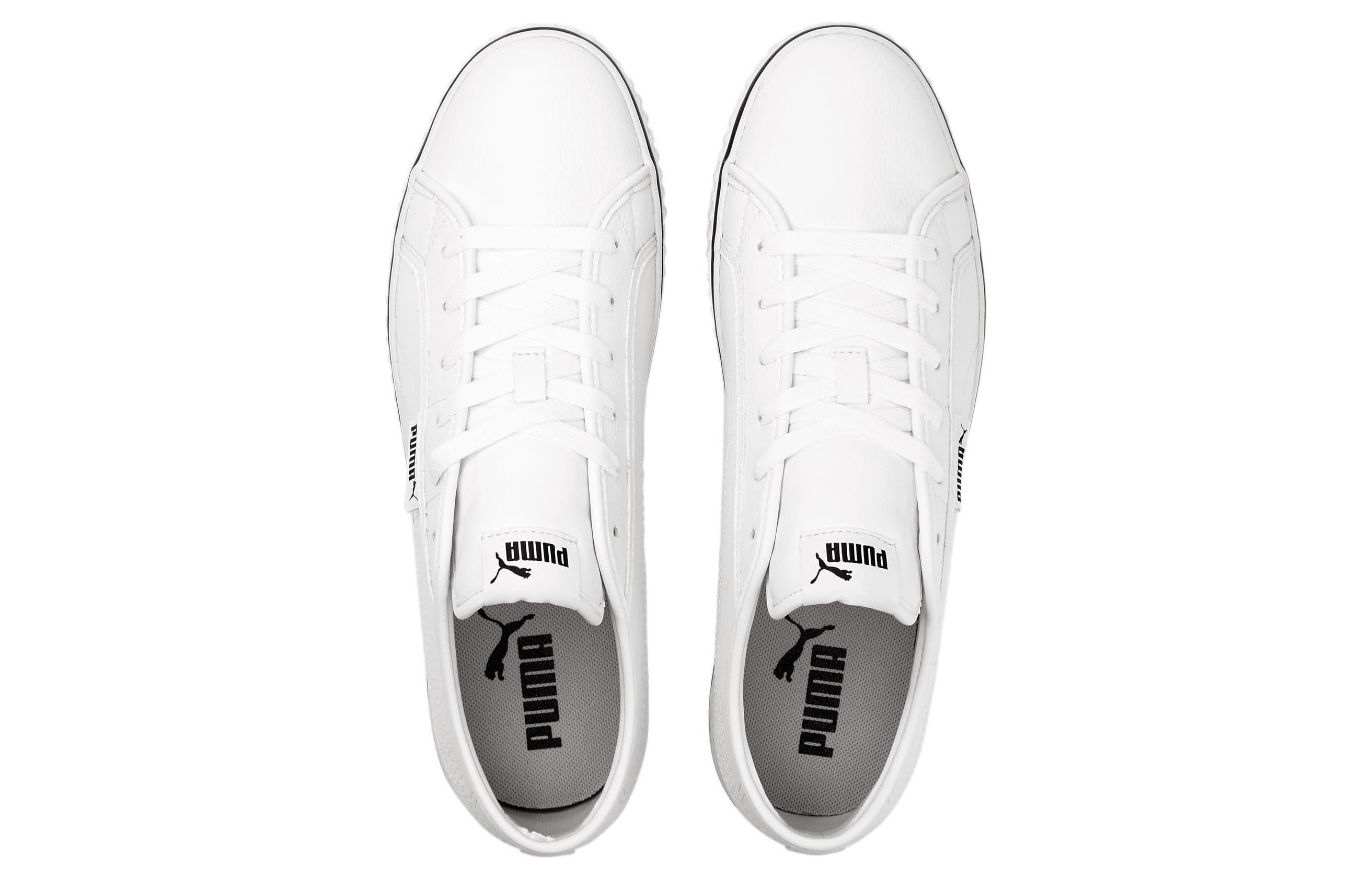Lookbook Kasut Skate Kasual Puma Ever LoPro Uniseks Putih Hitam 383031-01