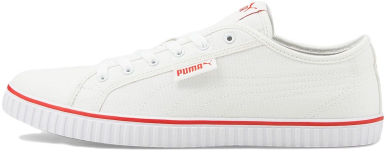 PUMA Ever LoPro Cv 休閒 低筒 板鞋 男女款 白紅色 Buy PUMA Ever LoPro Cv 休閒 低筒 板鞋 男女款 白紅色