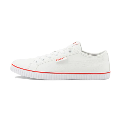 Puma Ever LoPro Cv Casual Skateboarding Shoes Unisex White Red