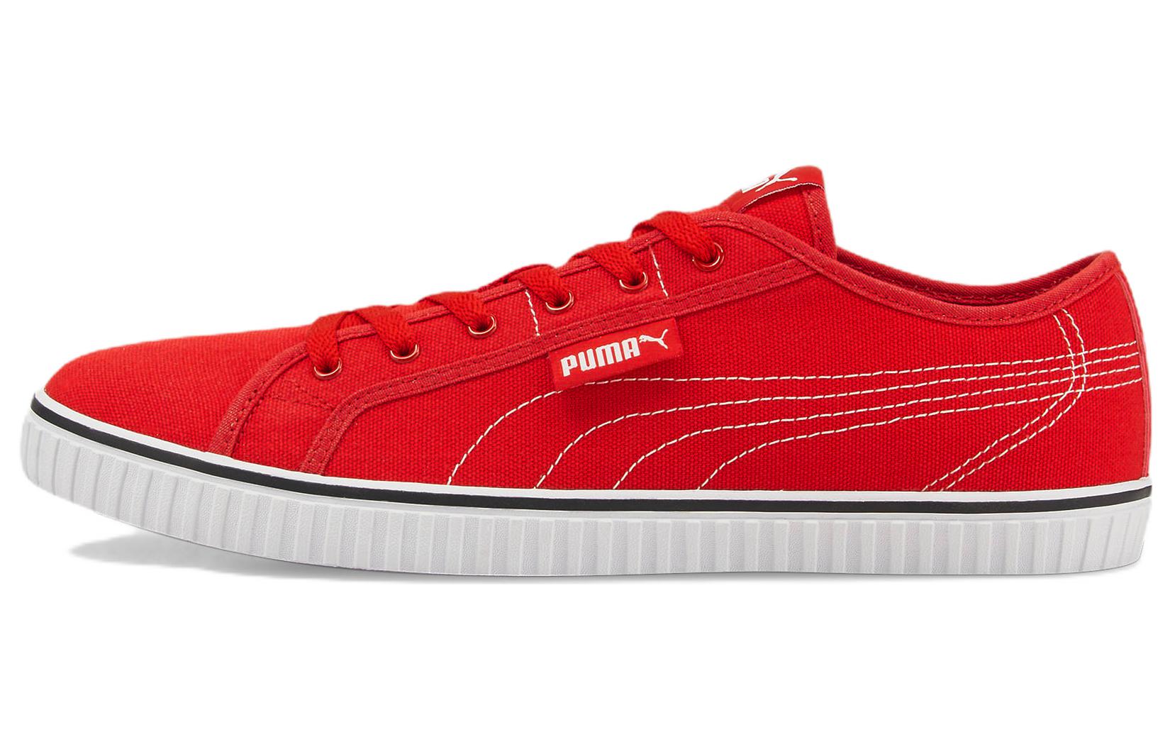 Puma Ever LoPro Cv Casual Skateboarding Shoes Unisex Red White 383030-03