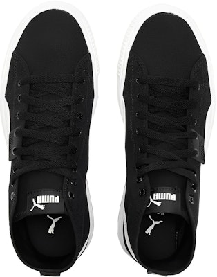 PUMA Ever Mid 防滑耐磨 中筒 板鞋 男女通款 黑白 Shop PUMA Ever Mid 防滑耐磨 中筒 板鞋 男女通款 黑白