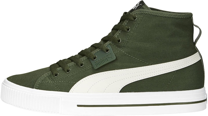 PUMA Ever Mid 防滑耐磨 中筒 板鞋 男女同款 綠白 Buy PUMA Ever Mid 防滑耐磨 中筒 板鞋 男女同款 綠白