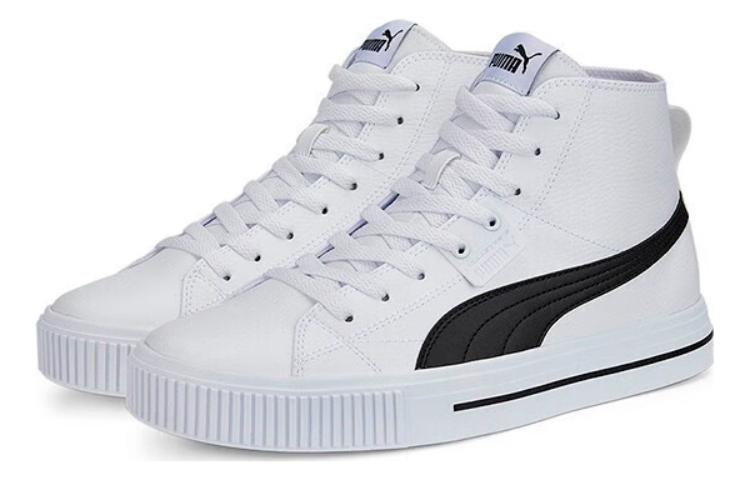 Lookbook PUMA Ever Mid Sl 防滑耐磨輕便 中筒 板鞋 男女同款 白黑