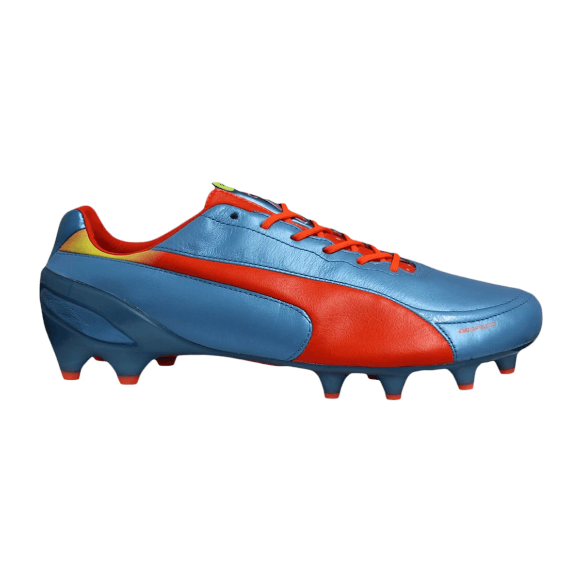 Buy Puma EvoSpeed 1.2 Leather FG Sharks Blue Fluorescent Peach 102859 04 Novelship