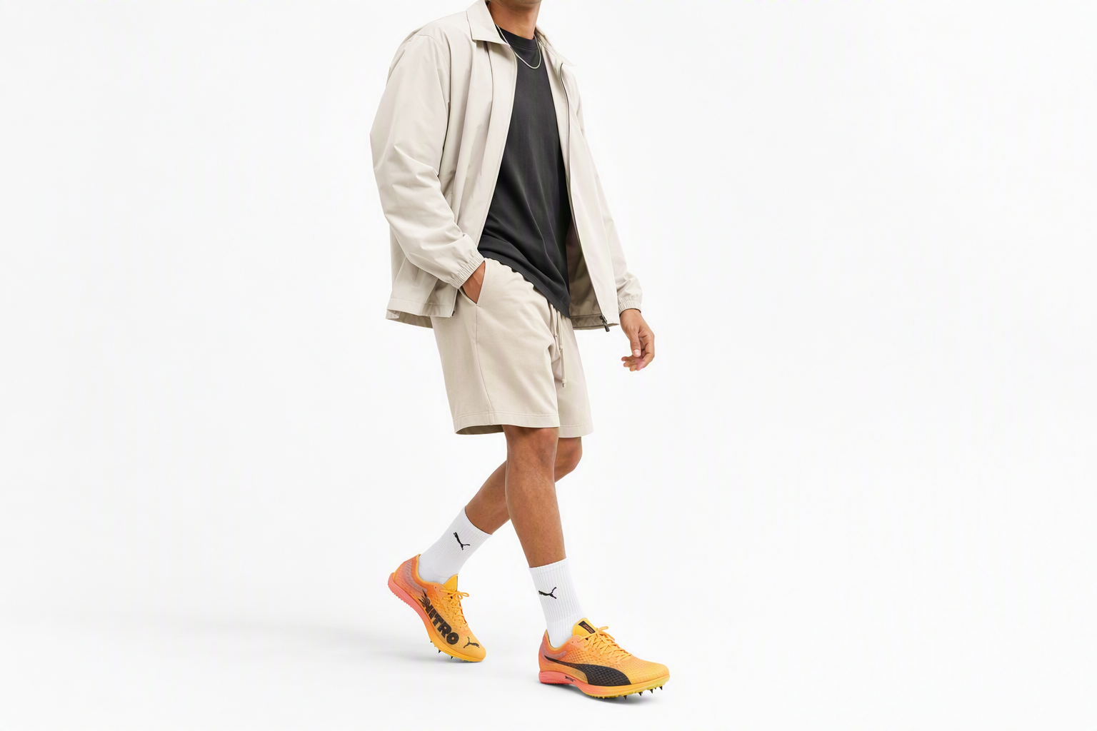 Order PUMA 舒適百搭 減震耐磨 低幫 跑步鞋 男款 橙黑